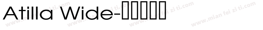 Atilla Wide字体转换